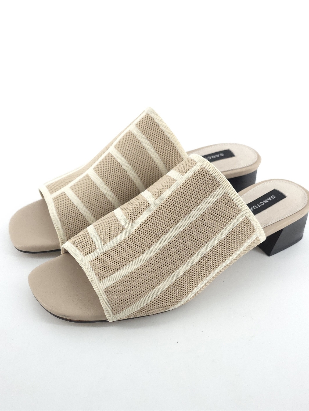 Sanctuary Women's Recharge Slide Slip On Knit Sandals Oat Size 8M